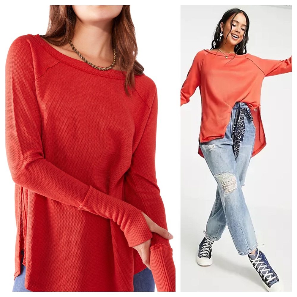 FREE PEOPLE BOHO FLOWY TUNIC TOP PULLOVER A2C - Picture 10 of 16